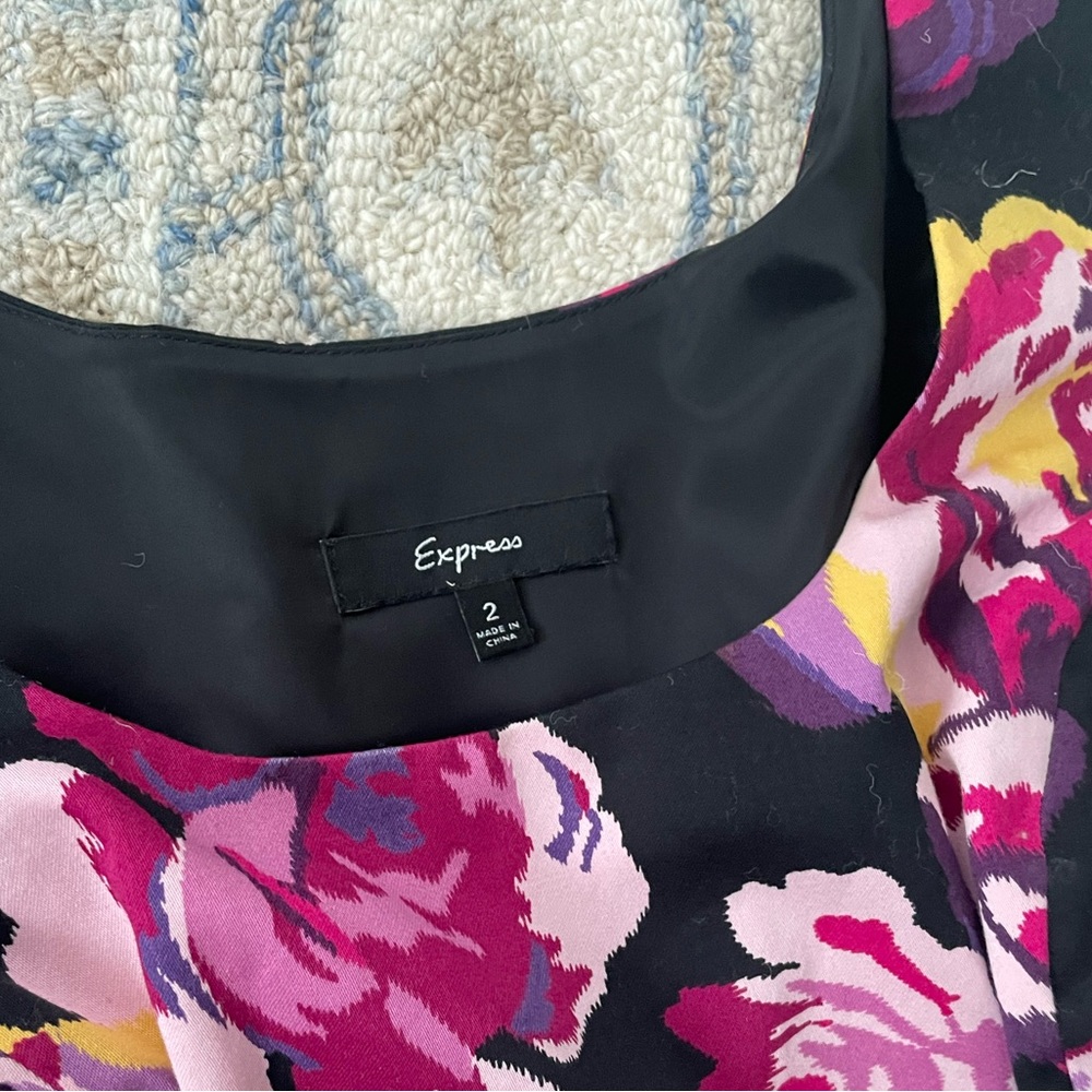 Express Floral Midi Dress NWOT